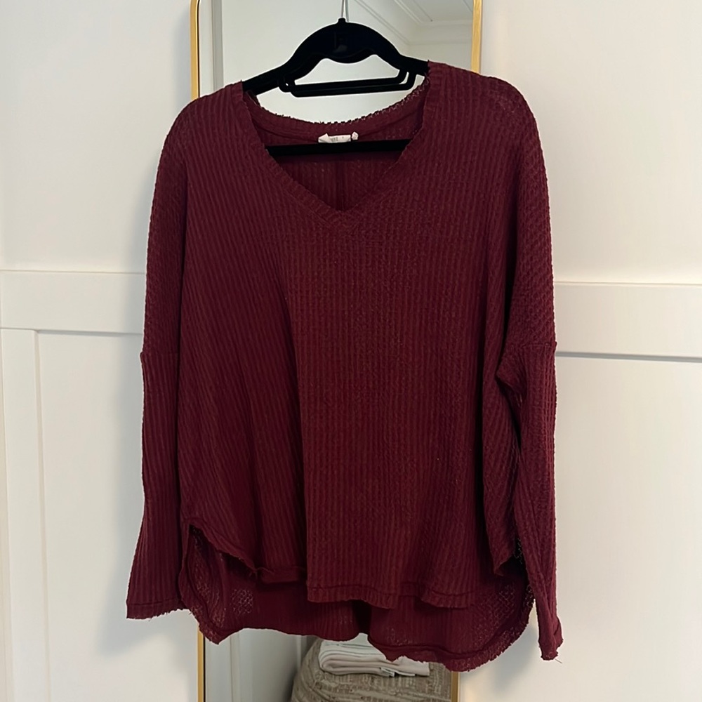 Urban Outfitters Maroon Long Sleeve